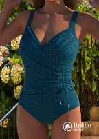Maiô Elegante Com Renda Floral E Recorte Lateral Charmoso Maiô Elegante Com Renda Floral E Recorte Lateral Charmoso