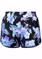 Tankini Canelado Com Decote V E Short Estampado Casual Tankini Canelado Com Decote V E Short Estampado Casual