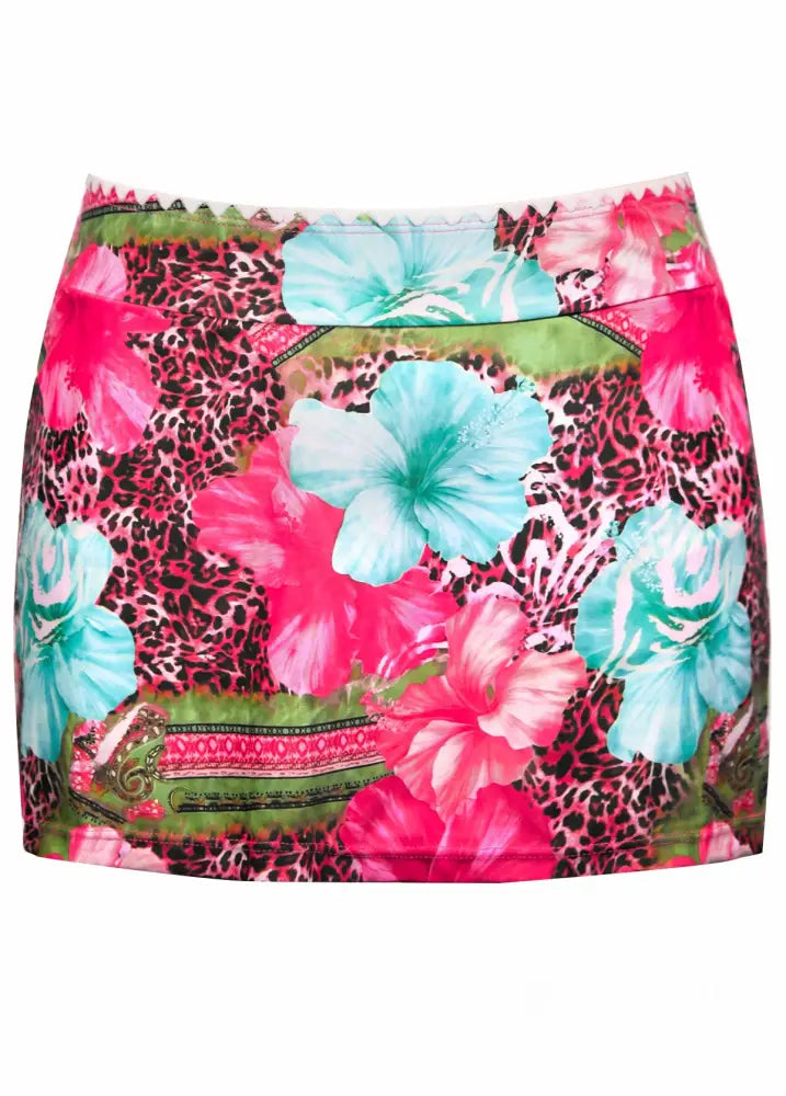 Tankini Drapeado Com Alças Largas E Saia Estampada Charmosa Tankini Drapeado Com Alças Largas E Saia Estampada Charmosa
