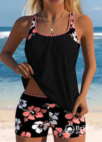 Tankini Floral Com Regata Texturizada Leve E Sofisticada Tankini Floral Com Regata Texturizada Leve E Sofisticada